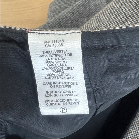 Michael Michael Kors Grey Wool Herringbone A-Line Skirt Size 8 - Picture 5 of 6